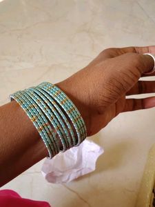 Green Glass Bangles Set