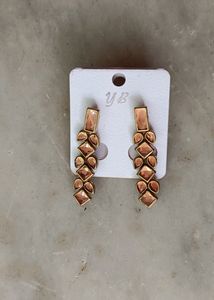 Elegant Bronze Drop Earrings
