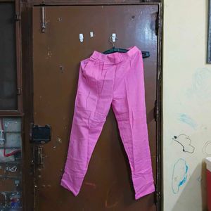 Pink Kurta Gold Print with pants