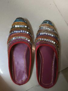 Embroidered Ethnic Flats