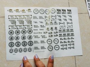 Resin Art 🎨 Gold &amp; Black Spiritual Symbol Sticker