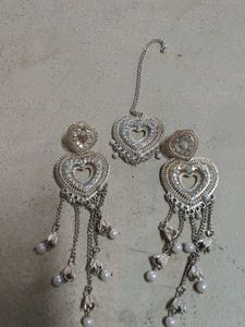 Elegant Heart Design Jewellery Set