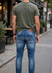 Men's Slim Fit Blue Jeans