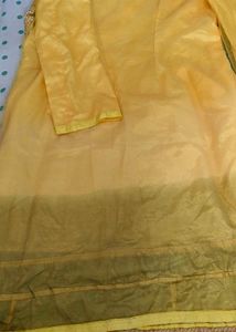 Yellow Paisley Embroidered Kurta