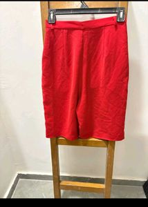 Vibrant Red Women's Shorts