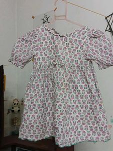 Cute Floral Print Baby Dress