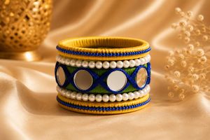 5 pieces Bohemian Mirror Work Bangles