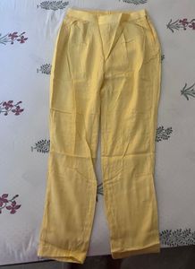 Yellow Ethnic Pants with sheen