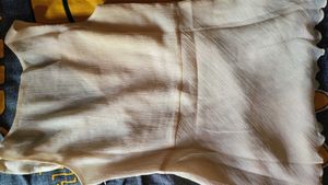 Cream V-Neck Wrap Top