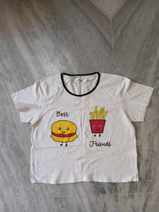 Cute Burger & Fries Best Friends T-Shirt