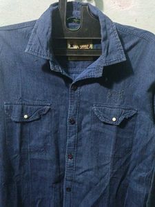 Men's Blue Denim Shirt