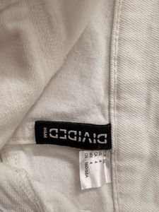 White Denim Cutoff Shorts