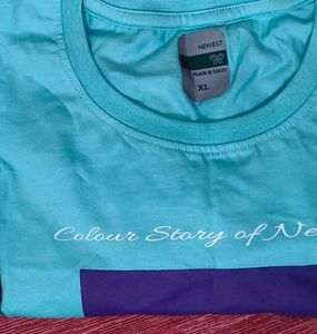 Stylish NEWEST BRAND Teal T-Shirt 😻F/M