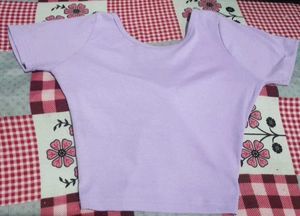 Lavender Basic Backless Tee