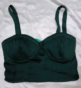 Stylish Satin Crop Top