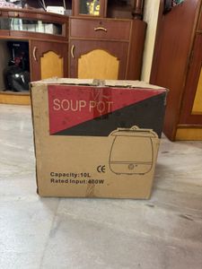 New Hotel steel soup tureen or kettle 400w black.