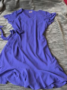 Chic Purple Wrap Dress