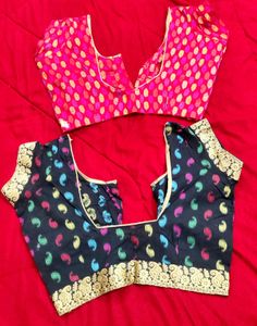 Set Of Two Ethnic Blouses Black 🖤 &amp; Red ♥️