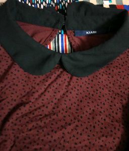 KIABI BURGUNDY TOP🔥