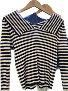 Striped Knit Long Sleeve Top