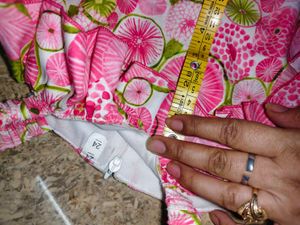 Funky Pink Fruit Print Ruffled top and pant