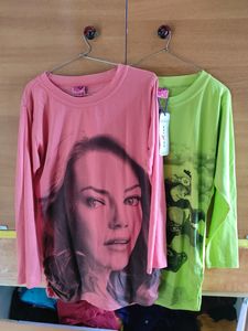 Full Sleeves Women's T-shirt Pink