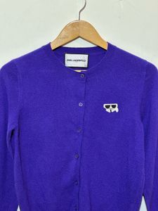 Karl Lagerfeld Purple Cardigan