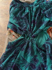 Vibrant Blue Floral Maxi Dress