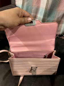 Original Harrods, Mini Brent Croc Embossed Bag