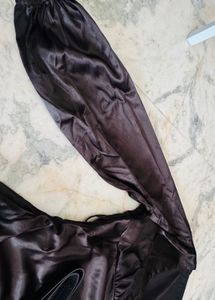 savana Satin Ruched Mini Dress with Belt