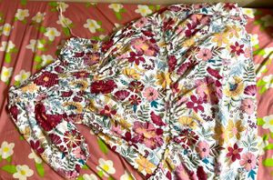 Floral One-Shoulder Midi Dress