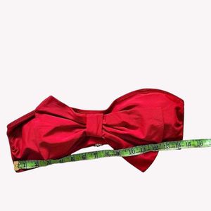 🎀Red Bow Bikini Top 🆕 NWOT M