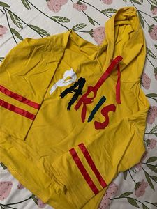 Yellow "Paris" Graphic Hoodie