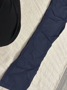 Navy Blue Casual parachute Pants