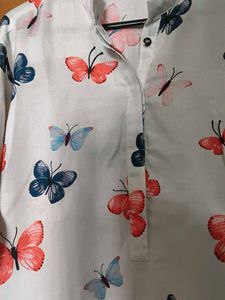 Butterfly Print Top