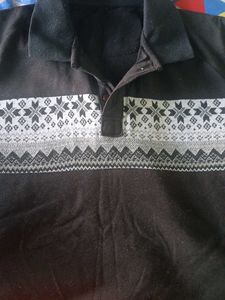 Men's Graphic Print Polo T-Shirt