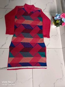 Vibrant Geometric Print Kurta Set