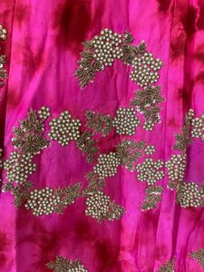 Stunning Pink Embroidered Lehenga Skirt