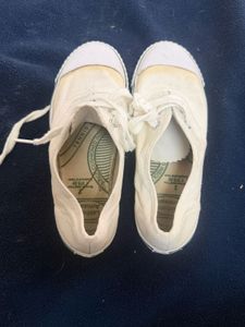 Classic White Canvas Sneakers