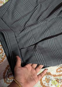 Plaid Wide Leg Trousers