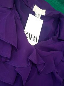 Purple Ruffle top no 80