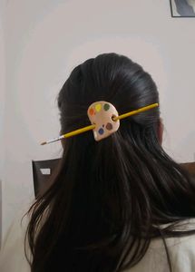 Artistic Paint Palette Hair Pin