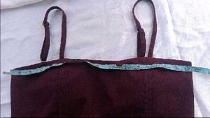 Burgundy Tie-Waist Crop Top