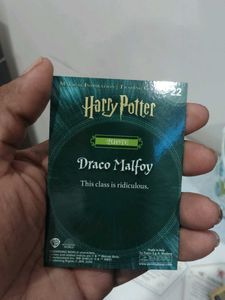 Harry Potter Draco Malfoy Trading Card