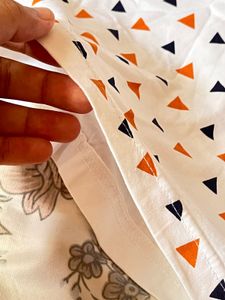 Lacoste White Triangle Print T-Shirt