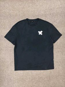 Black T-Shirt with White X Graphic