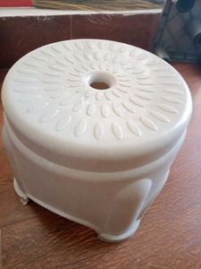 Durable White Plastic Step Stool