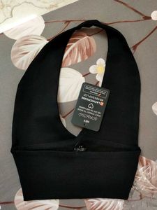 New with tag - Black Halter Neck Crop Top