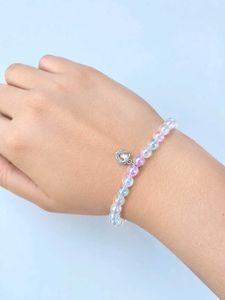 Sparkling Beaded Bracelet with Charm