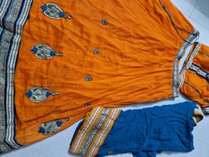Orange Lehenga Choli Set